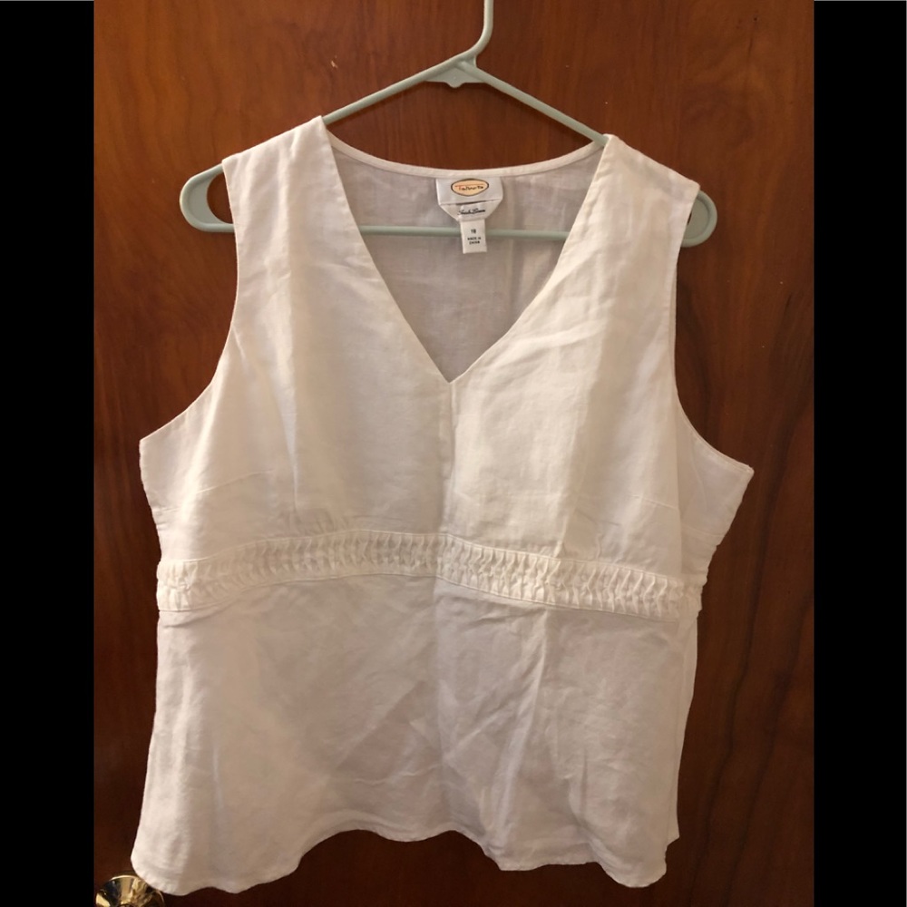 Talbots Irish Linen Sleeveless Top